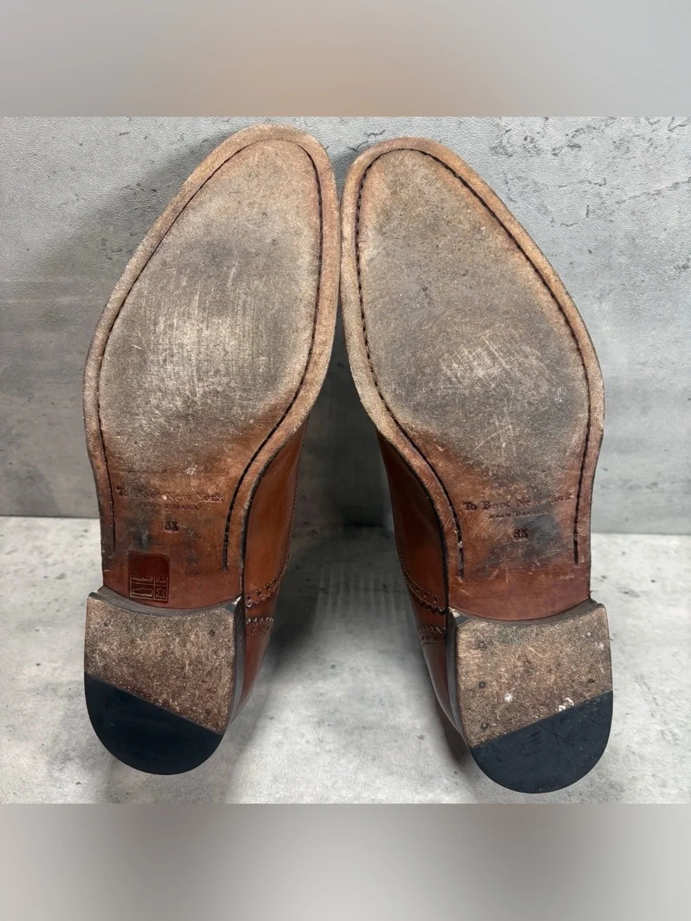 To Boot New York Adam Derrick Brown Cap Toe Oxford‎ Dress Italy Shoes Men’s 8.5